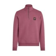 Quarter Zip Sweatshirt i Mulberry