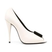 Elegant Svart Skinn Pumps