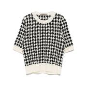 Pixelated Houndstooth Ulltopp