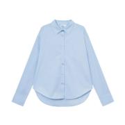 Blå Chambray Peyton Skjorte Oversized Klassisk