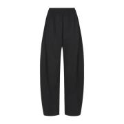 Svarte Track Pants med Piping