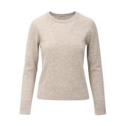 Beige Crewneck Light Sand Sweater