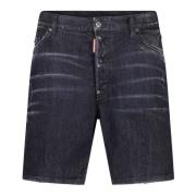 Slim Fit Stretch Denim Shorts