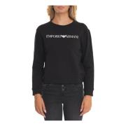 Rund-hals Sweatshirt med Front Print