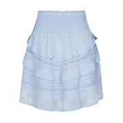 Light Blue Neo Noir Donna S Voile Skirt Skjørt