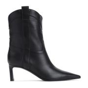 Elegant Svart Ankel Bootie 60