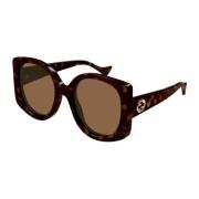 GG1257s oversized sommerfugl Havana GG solbriller