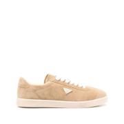 Beige Semsket Panel Sneakers