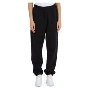 Sporty bomullssweatpants med elastisk midje