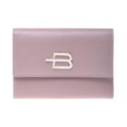 Wallet in taupe saffiano leather