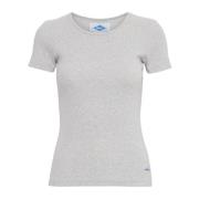 Sporty T-skjorte Top Medium Grey Melange