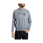 Maritimt Sweatshirt i Navy Blå