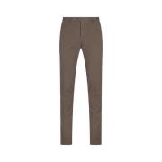 Brun Slim Fit Bomullsbukser