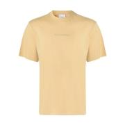 Stilig Beige Logo T-skjorte