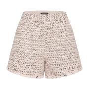 Krystallrosa Paljett Trim Shorts