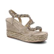 Glitter Espadrille Kile Sandaler Vison