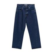 Wide Twist Jeans i Rinse Blue