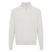 Luksus Ull Kasjmir Half-Zip Genser