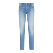 Slim-fit bomullsjeans