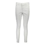 Hvite Skinny Jeans