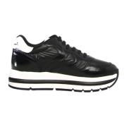 Svarte Sneakers Maran Shiny Nappa