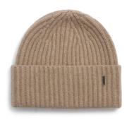 Myk Cashmere Beanie - Mørk Beige