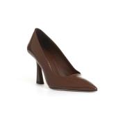 Brun Patent Skinn Pumps Sko