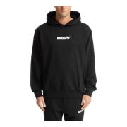 Mønstret Logo Bubble Lettering Hoodie