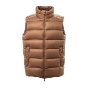 Quiltet ermeløs puffer vest