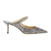 Sølv Glitter Pumps Hever Stil