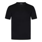 Svart Crew Neck T-skjorte