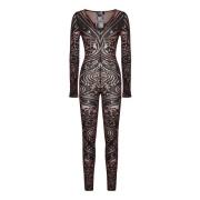 Brun Paisley Overall Kjole Aw24