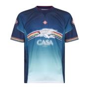 Fotballstil Jersey T-skjorte med Multicolor Print