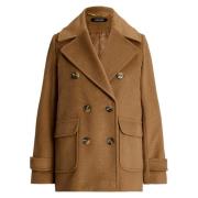 Cognac Lauren By Ralph Lauren Cognac Wool Blend Peacoat Yttertøy