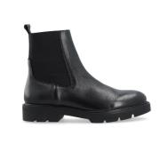 Svart Chelsea Boot Tumbled Skinn