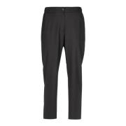 Rette Twill Bukser med Elastisk Midje