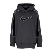 Oversize Swoosh Hoodie Antrasitt/Svart/Hvit