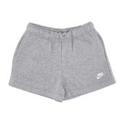 Fleece Mid-rise Shorts Heather/Hvit