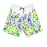 Octopus Bermuda Boardshorts med Elastisk Midje