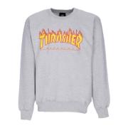 Flame Crewneck Sweatshirt Lys Stål/Gul