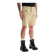 Cargo Bermuda shorts med klafflommer