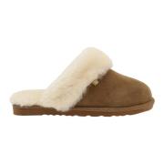 Fluffy Sheepskin Slipper - Kamel