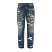 Jeans med distressing