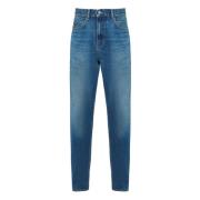 Isaac Boyfriend Jeans Denim Blå