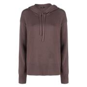 Brun Cashmere Bomull Casual Hoodie