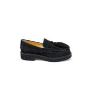 Semsket skinn loafers for damer Italia