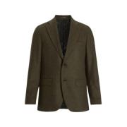 Elegant Tweed Blazer med Klassiske Detaljer