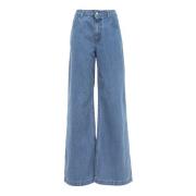 Vintage Lav Midje Palazzo Jeans