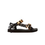 Leopard Print Bandana Sandal