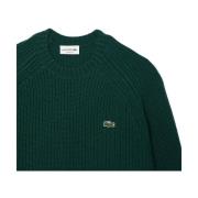 Grønn Ull Crewneck Genser Aw24